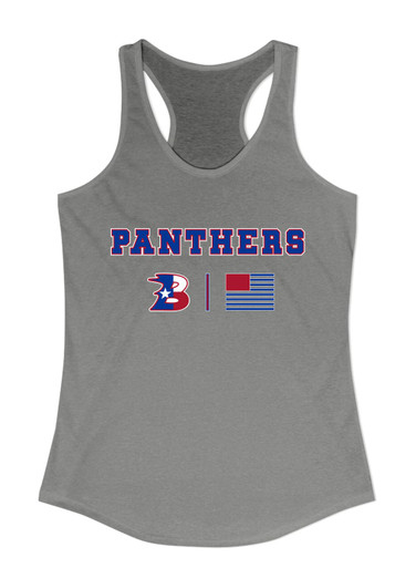 Bullard Panthers B Script Team Colors Flag Women's Tank Top