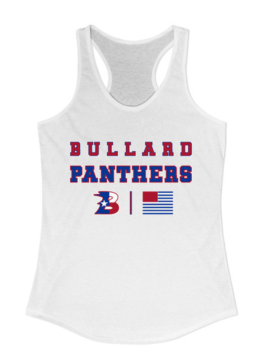Bullard Panthers B Script Spirit Flag Women's Tank Top