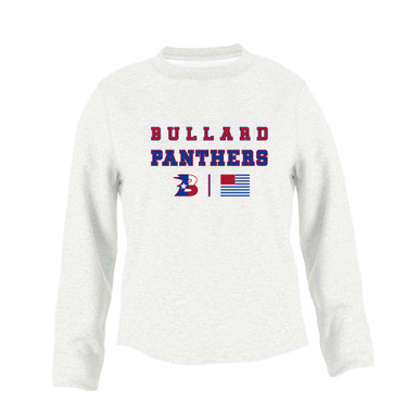 Bullard Panthers B Script Spirit Flag Women's Sweatshirt