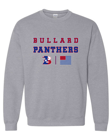 Bullard Panthers B Script Spirit Flag Men's Sweatshirt