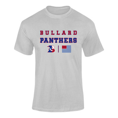 Bullard Panthers B Script Spirit Flag Men's SS T-Shirt