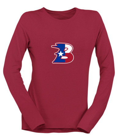 Bullard Panthers B Script Mascot #1 Women's Premium LS T-Shirt