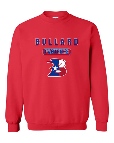 Bullard Panthers B Script Mascot #3 Men's Sweatshirt