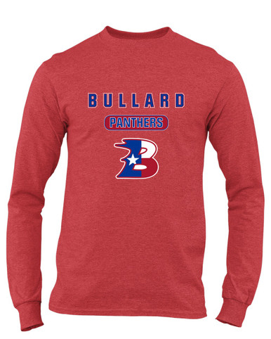 Bullard Panthers B Script Mascot #3 Men's Premium LS T-Shirt