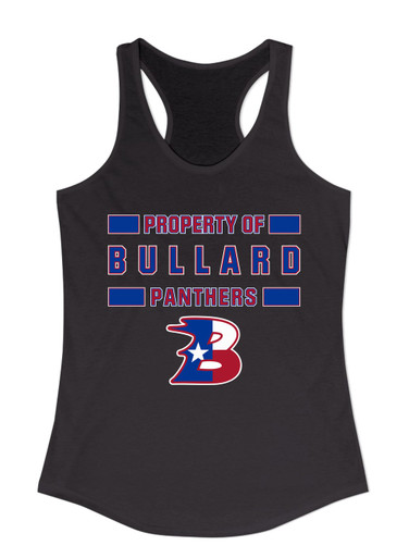 Bullard Panthers B Script Property Of Women's Tank Top
