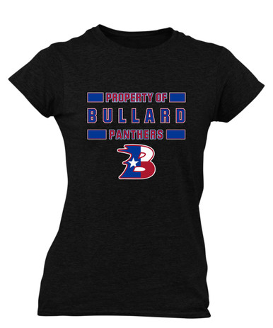 Bullard Panthers B Script Property Of Women's SS T-Shirt