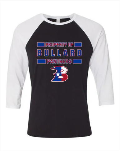 Bullard Panthers B Script Property Of Women's Baseball T-Shirt