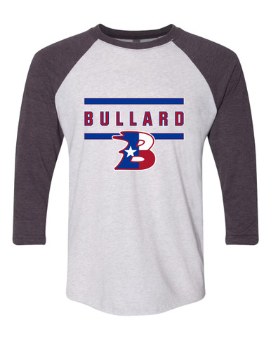 Bullard Panthers B Script Mascot #4 Women's Baseball T-Shirt