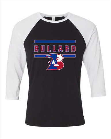 Bullard Panthers B Script Mascot #4 Men's Baseball T-Shirt