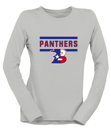 Bullard Panthers B Script Mascot #5 Women's Premium LS T-Shirt