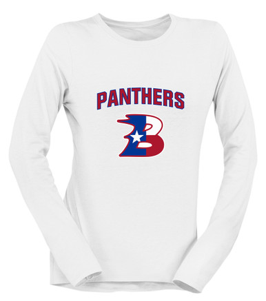 Bullard Panthers B Script Mascot #6 Women's LS T-Shirt