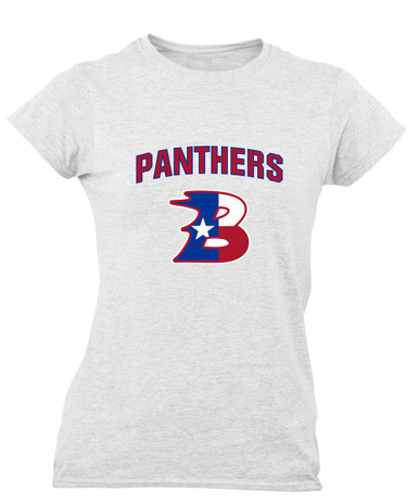 Bullard Panthers B Script Mascot #6 Women's SS T-Shirt