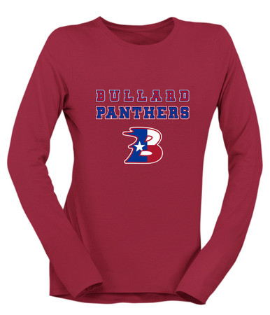 Bullard Panthers B Script Spirit Women's Premium LS T-Shirt