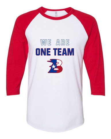 Bullard Panthers B Script We Are One Team Men's Baseball T-Shirt