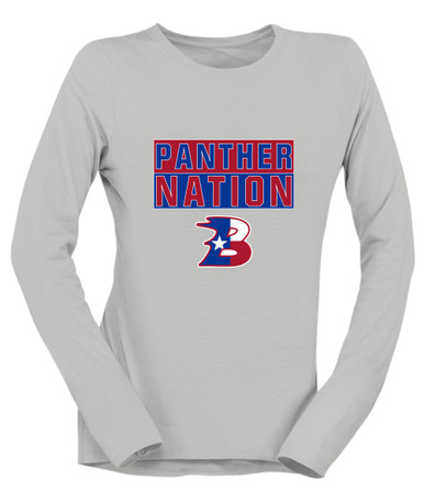 Bullard Panthers B Script Nation #1 Women's Premium LS T-Shirt