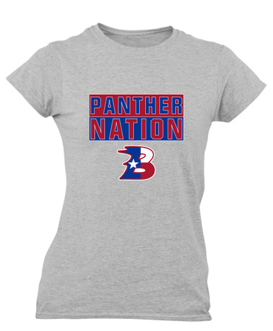 Bullard Panthers B Script Nation #1 Women's SS T-Shirt