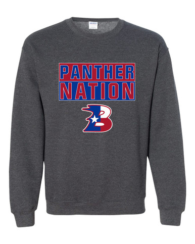 Bullard Panthers B Script Nation #1 Men's Sweatshirt