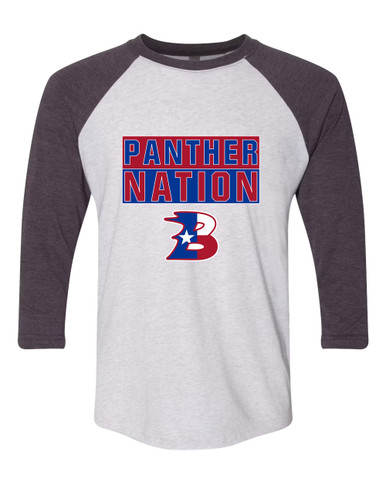 Bullard Panthers B Script Nation #1 Men's Baseball T-Shirt