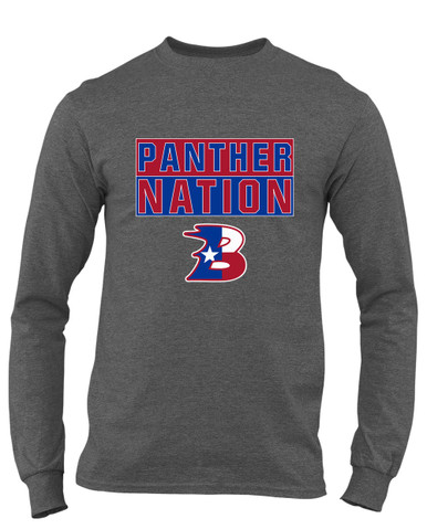 Bullard Panthers B Script Nation #1 Men's Premium LS T-Shirt