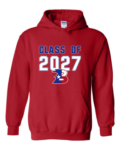 Bullard Panthers B Script Class of 2027 Men's Hoodie