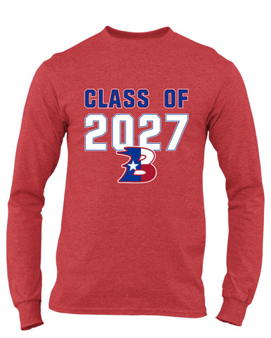 Bullard Panthers B Script Class of 2027 Men's Premium LS T-Shirt