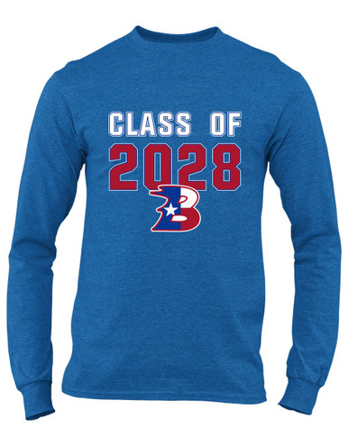 Bullard Panthers B Script Class of 2028 Men's LS T-Shirt