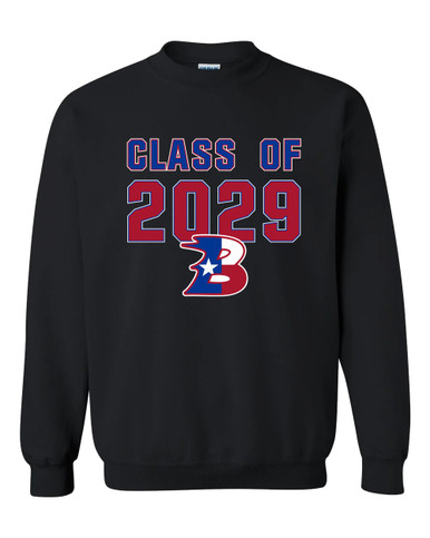 Bullard Panthers B Script Class of 2029 Men's Sweatshirt