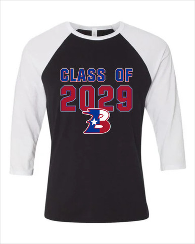 Bullard Panthers B Script Class of 2029 Men's Baseball T-Shirt