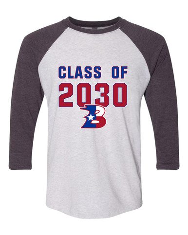 Bullard Panthers B Script Class of 2030 Men's Baseball T-Shirt
