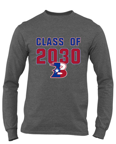 Bullard Panthers B Script Class of 2030 Men's Premium LS T-Shirt