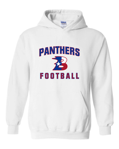 Bullard Panthers B Script Football #1 Men's Hoodie