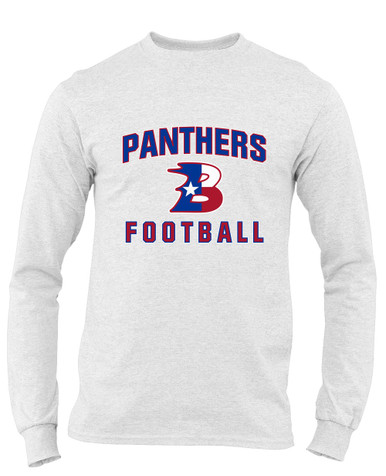 Bullard Panthers B Script Football #1 Men's Premium LS T-Shirt