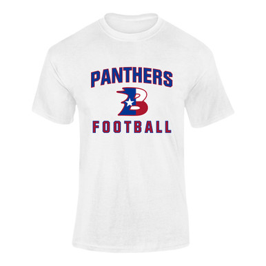 Bullard Panthers B Script Football #1 Men's SS T-Shirt