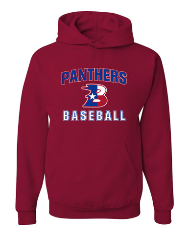 Bullard Panthers B Script Baseball #1 Men's Premium Hoodie