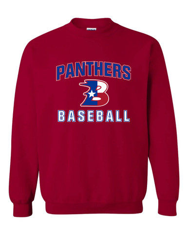 Bullard Panthers B Script Baseball #1 Men's Sweatshirt