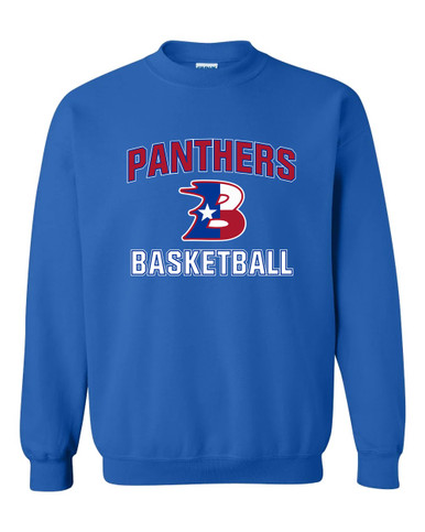 Bullard Panthers B Script Basketball #1 Men's Sweatshirt