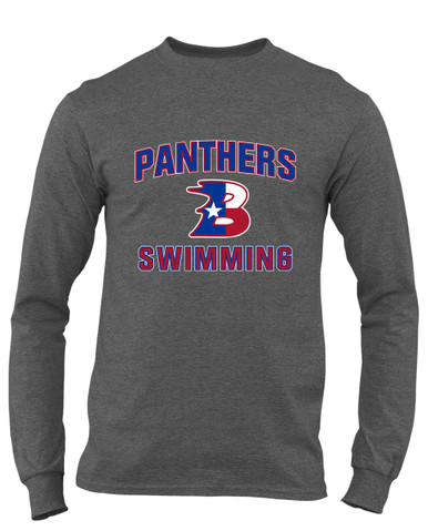 Bullard Panthers B Script Swimming Men's Premium LS T-Shirt