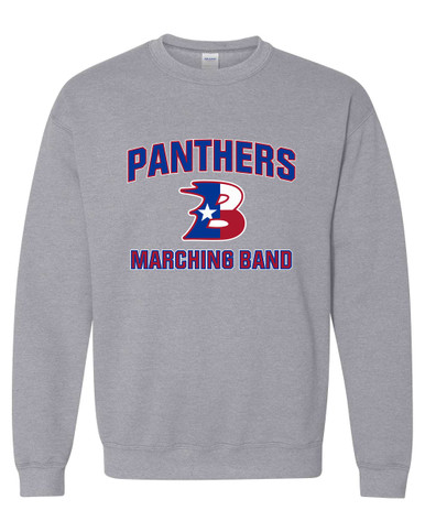 Bullard Panthers B Script Marching Band Men's Sweatshirt