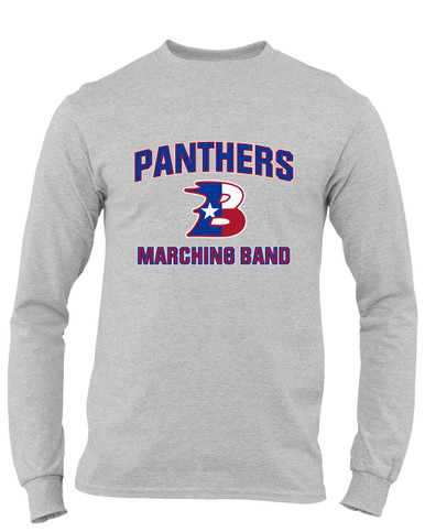 Bullard Panthers B Script Marching Band Men's LS T-Shirt