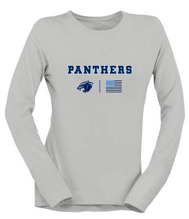 Potomac Panthers Team Colors Flag Women's Premium LS T-Shirt