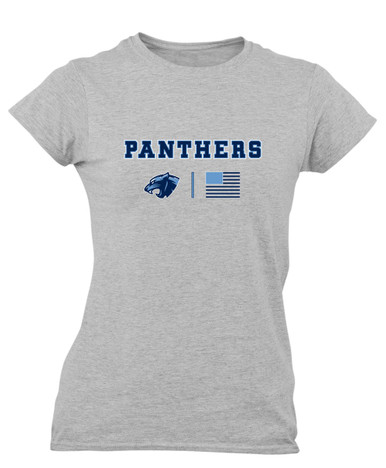 Potomac Panthers Team Colors Flag Women's Premium SS T-Shirt