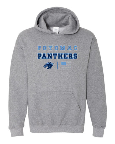 Potomac Panthers Spirit Flag Men's Hoodie