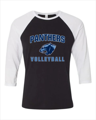 Potomac Panthers Volleyball Women's Baseball T-Shirt