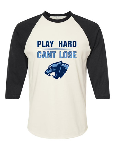 Potomac Panthers Play Hard, Can't Lose Women's Baseball T-Shirt