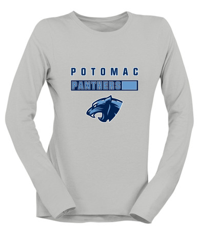 Potomac Panthers Mascot #7 Women's Premium LS T-Shirt