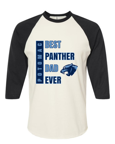 Potomac Panthers Best Panther Dad Men's Baseball T-Shirt