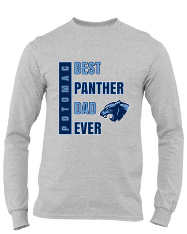 Potomac Panthers Best Panther Dad Men's LS T-Shirt