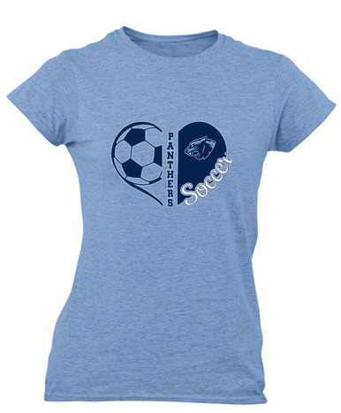 Potomac Panthers Heart Soccer Women's SS T-Shirt