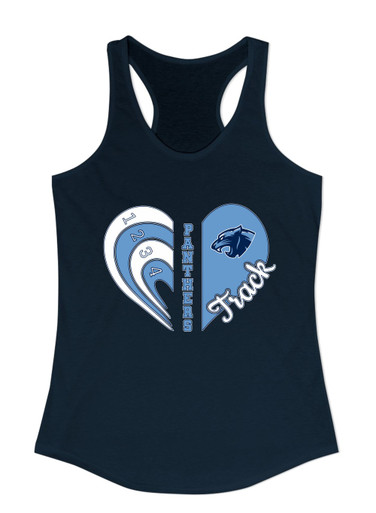 Potomac Panthers Heart Track Women's Tank Top