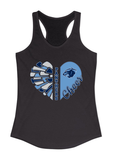 Potomac Panthers Heart Cheer Women's Tank Top